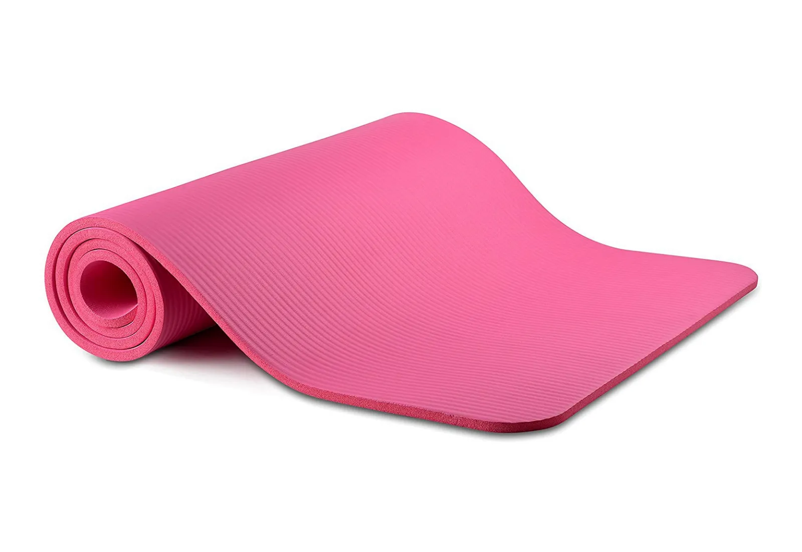 0.3" Thick Yoga and Pilates Exercise Mat with Carrying Strap