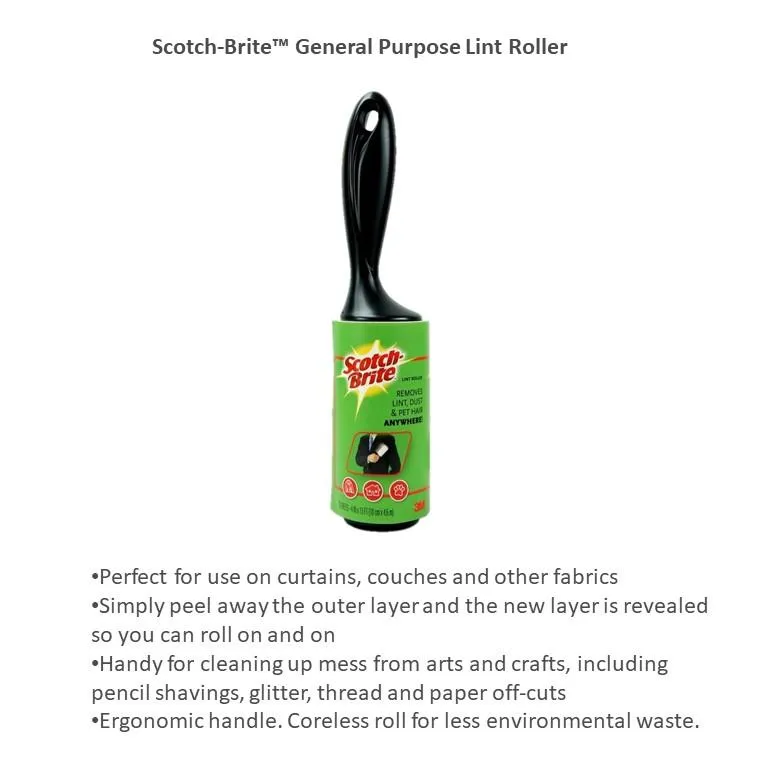 3M Scotchbrite Lint Roller 30 Sheets