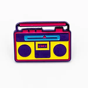 80s Boombox Soft Enamel Pin