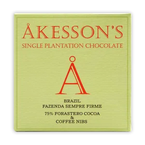 Akesson's Brazil Forastero & Coffee Nibs 75%