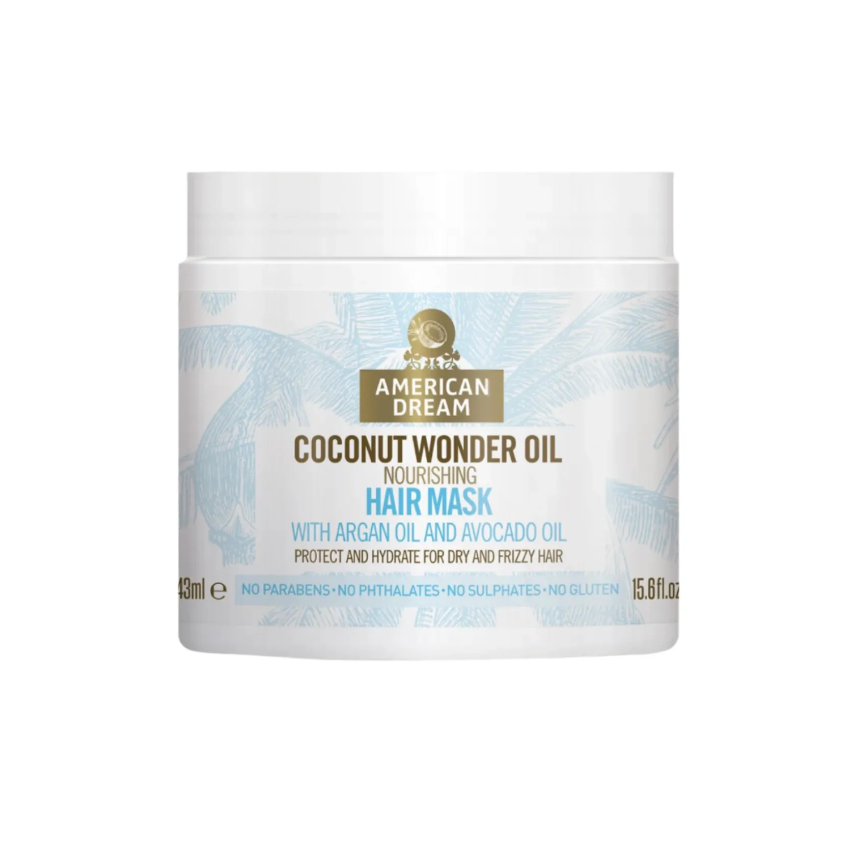 American Dream Coconut Wonder Oil Nourishing Mask with Organ Oil & Avocado Oil 16oz