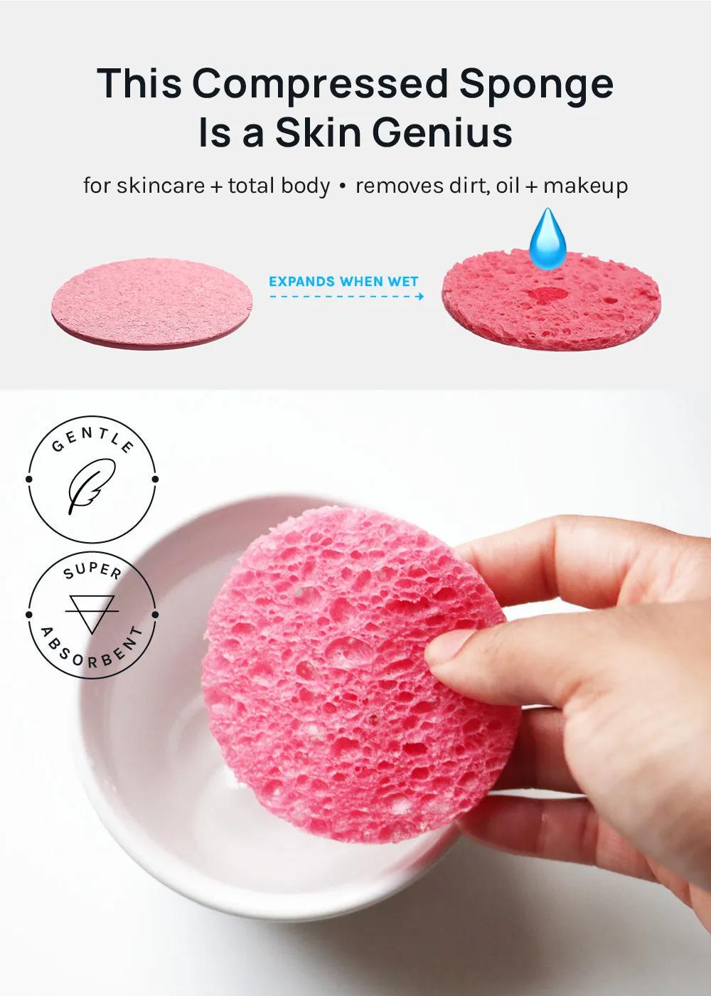 AOA Compressed Facial Sponges