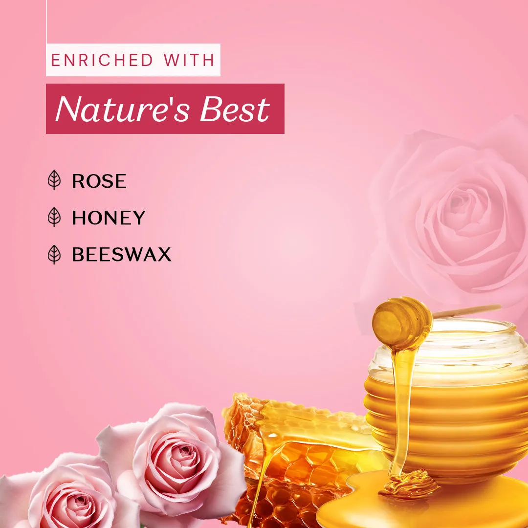 atulya Rose Natural Lip Balm with Bees Wax & Honey 5 Gm (Buy Any3 Products & Save Rs.300 Use code : RS300)