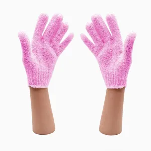 Barneys Exfoliating Gloves Pink