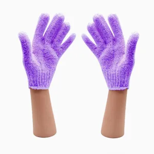 Barneys Exfoliating Gloves Purple