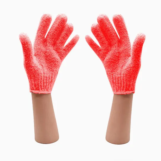 Barneys Exfoliating Gloves Red