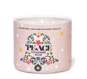 Bath & Body Works Iced Raspberry Bellini 3-Wick Candle