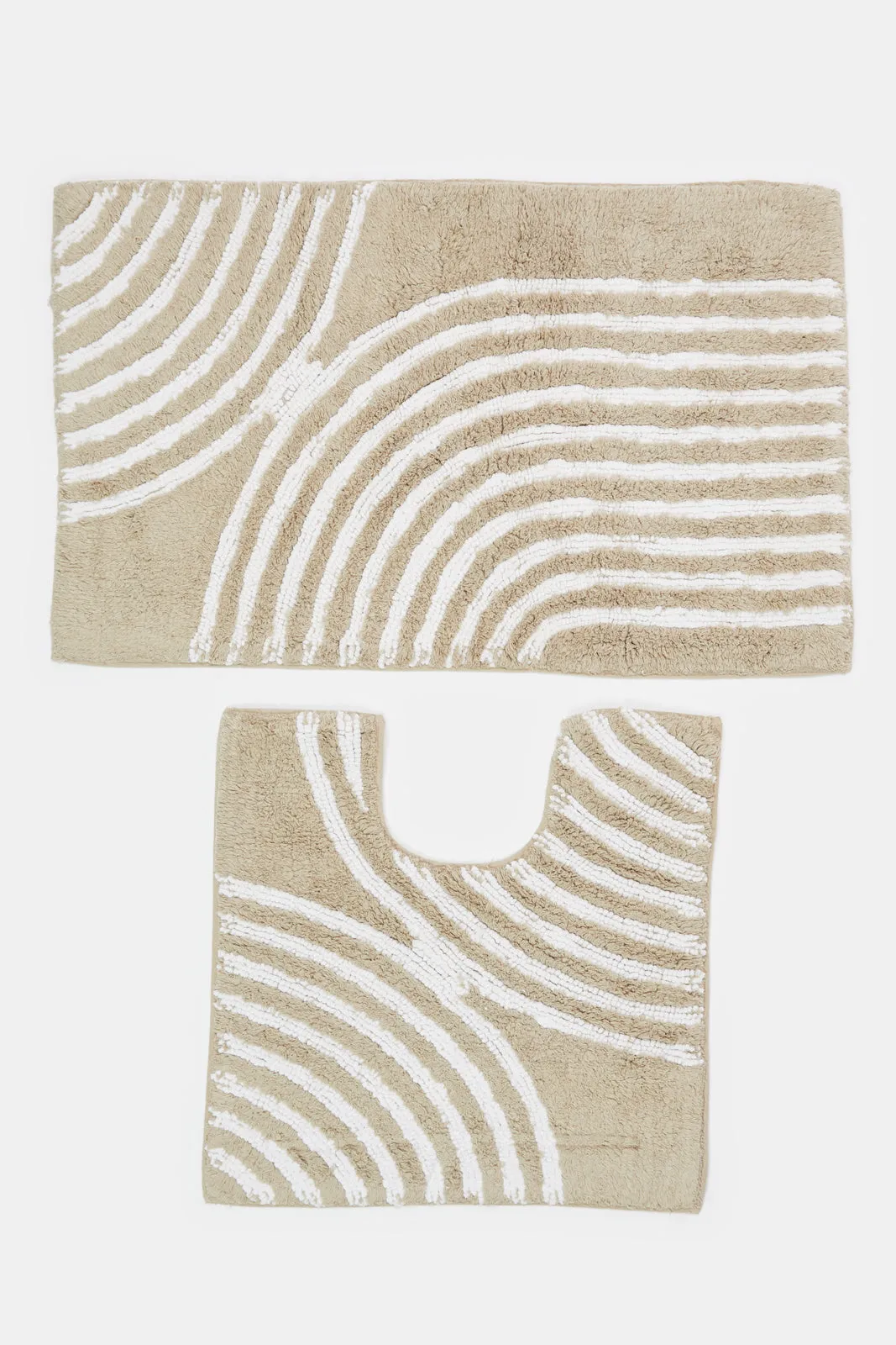 Beige Cody Bathmat Set (2 Piece)