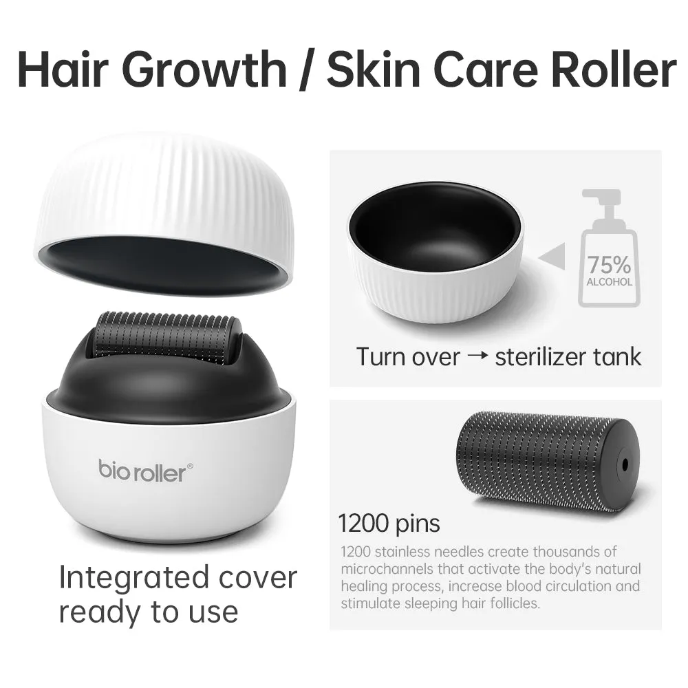 Bio Roller G4 Microneedling for Skin and Hair Growth (1200 Pins)