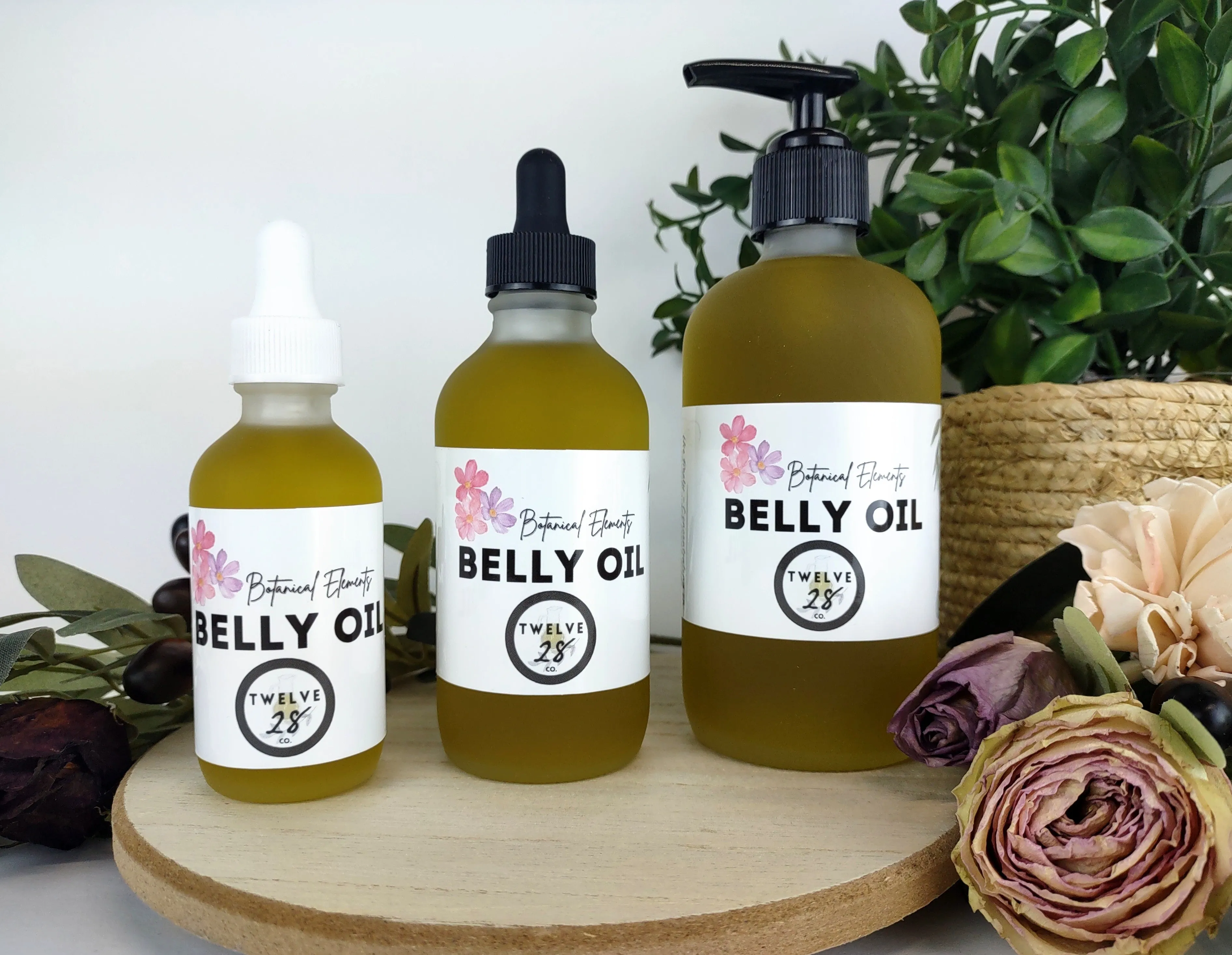 Botanical Elements Organic Belly Oil - With 100% Natural Rosehip Extracts