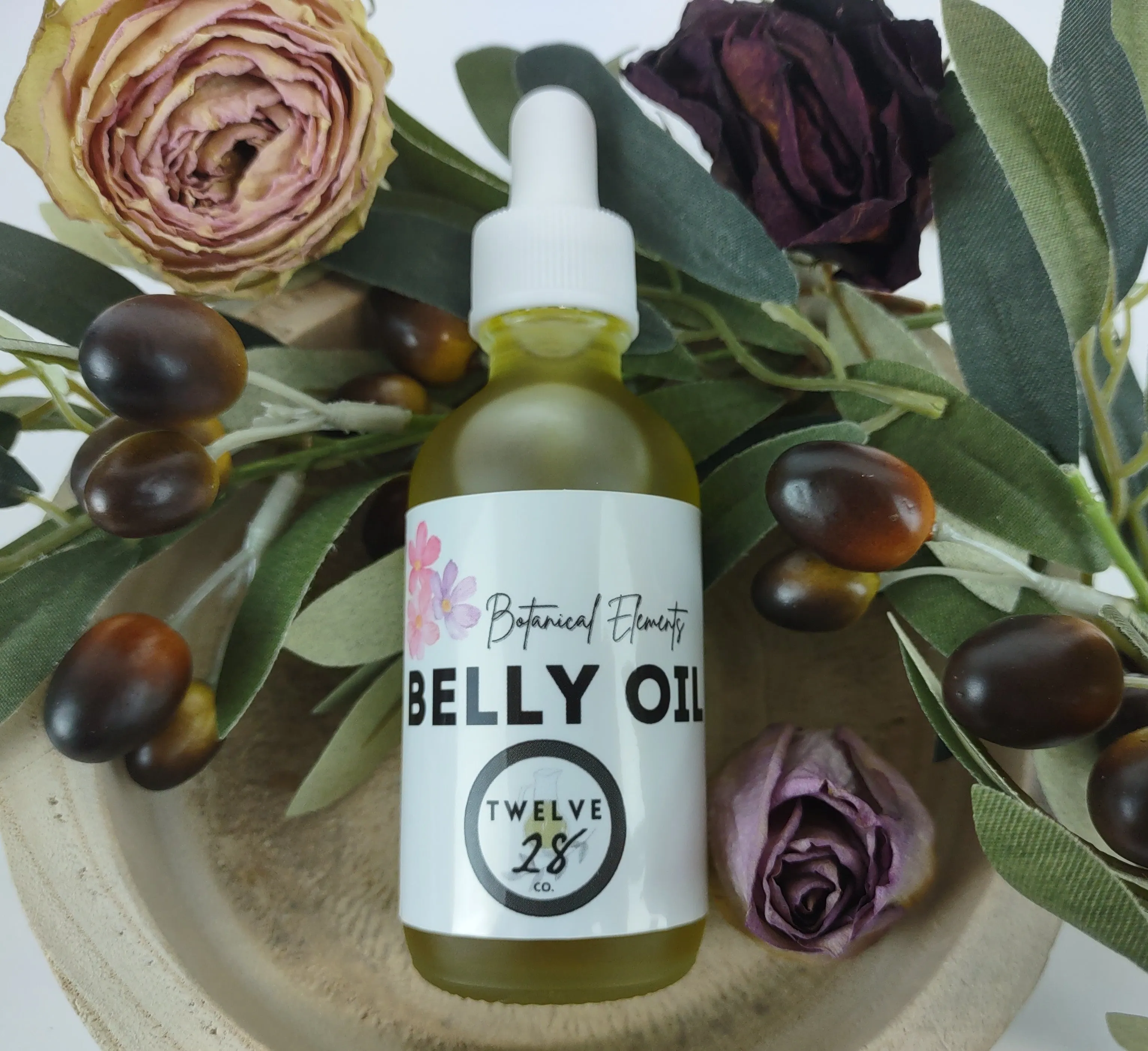 Botanical Elements Organic Belly Oil - With 100% Natural Rosehip Extracts