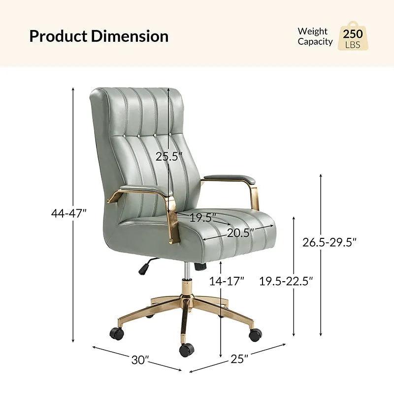 Conelius Leather Ergonomic Executive Office Chair