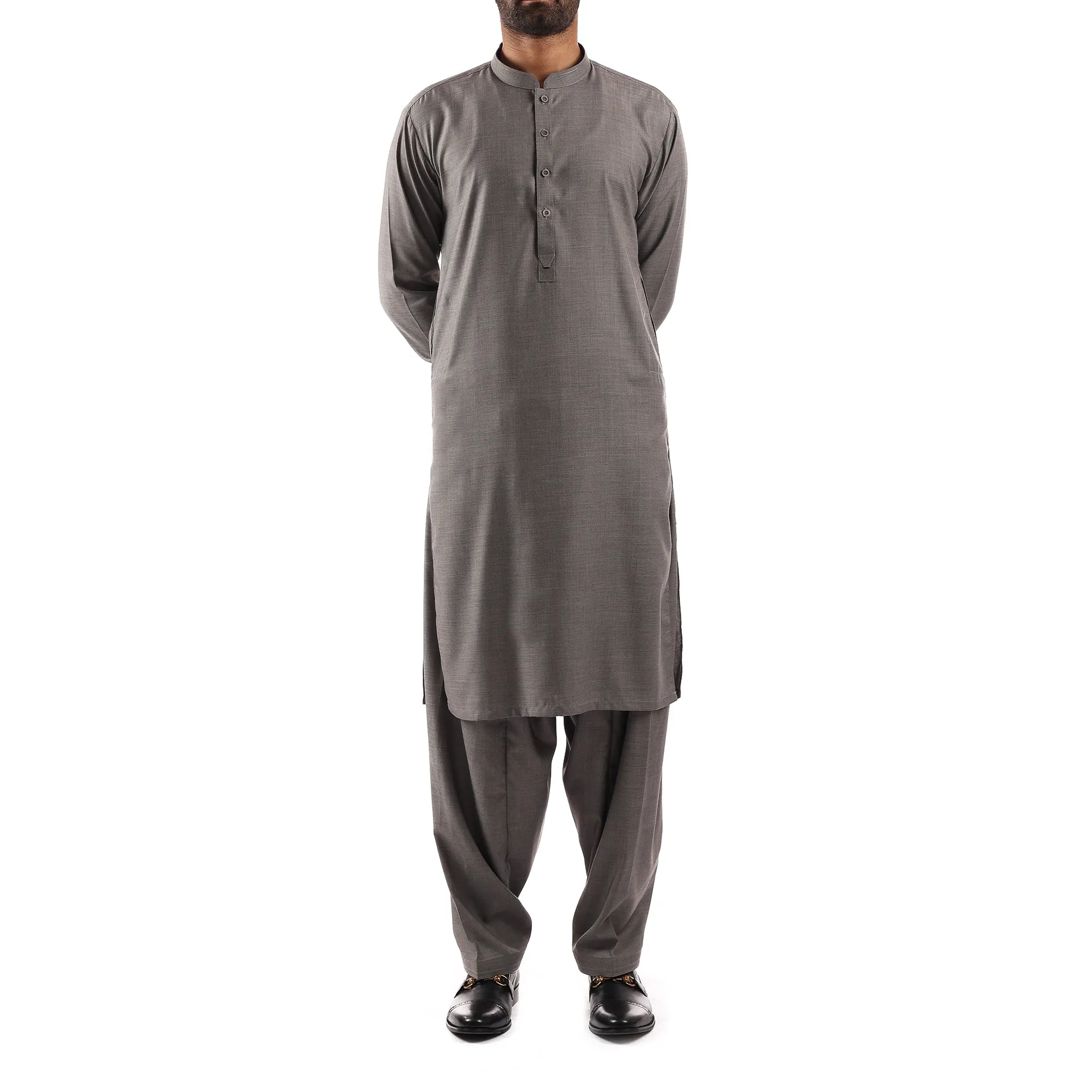 Dark Grey Shalwar Qameez