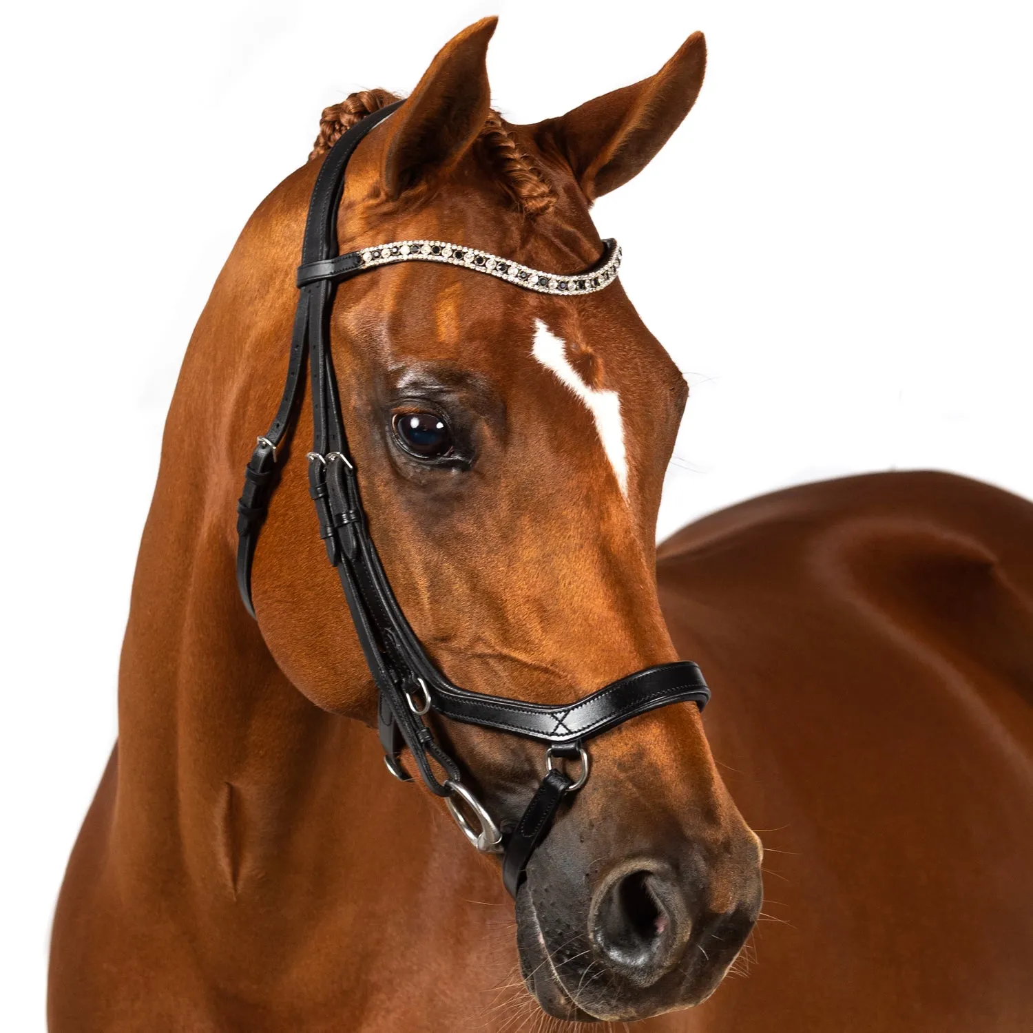 Ergonomic Duo Noseband - Black Noseband