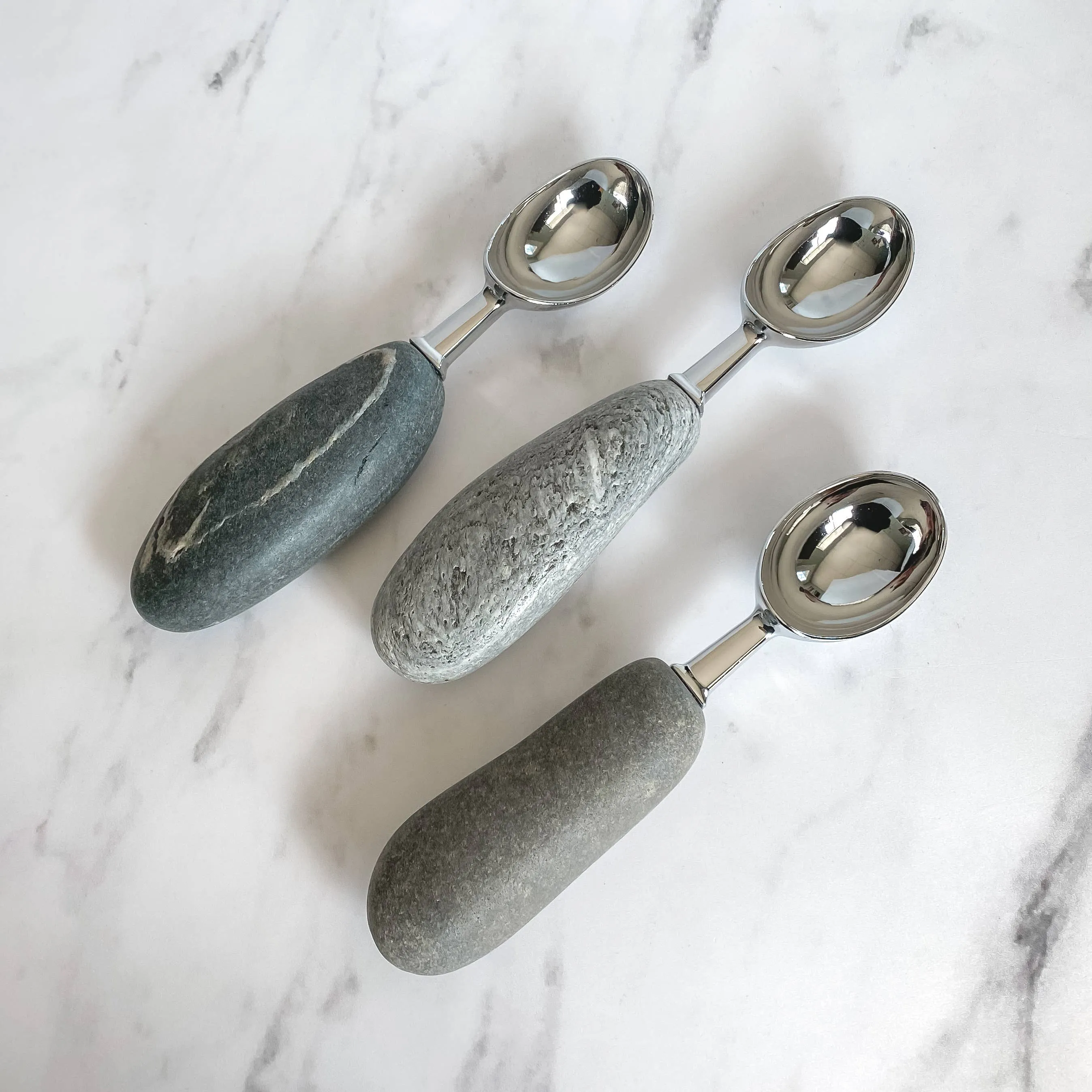 Ergonomic Stone Ice Cream Scoop