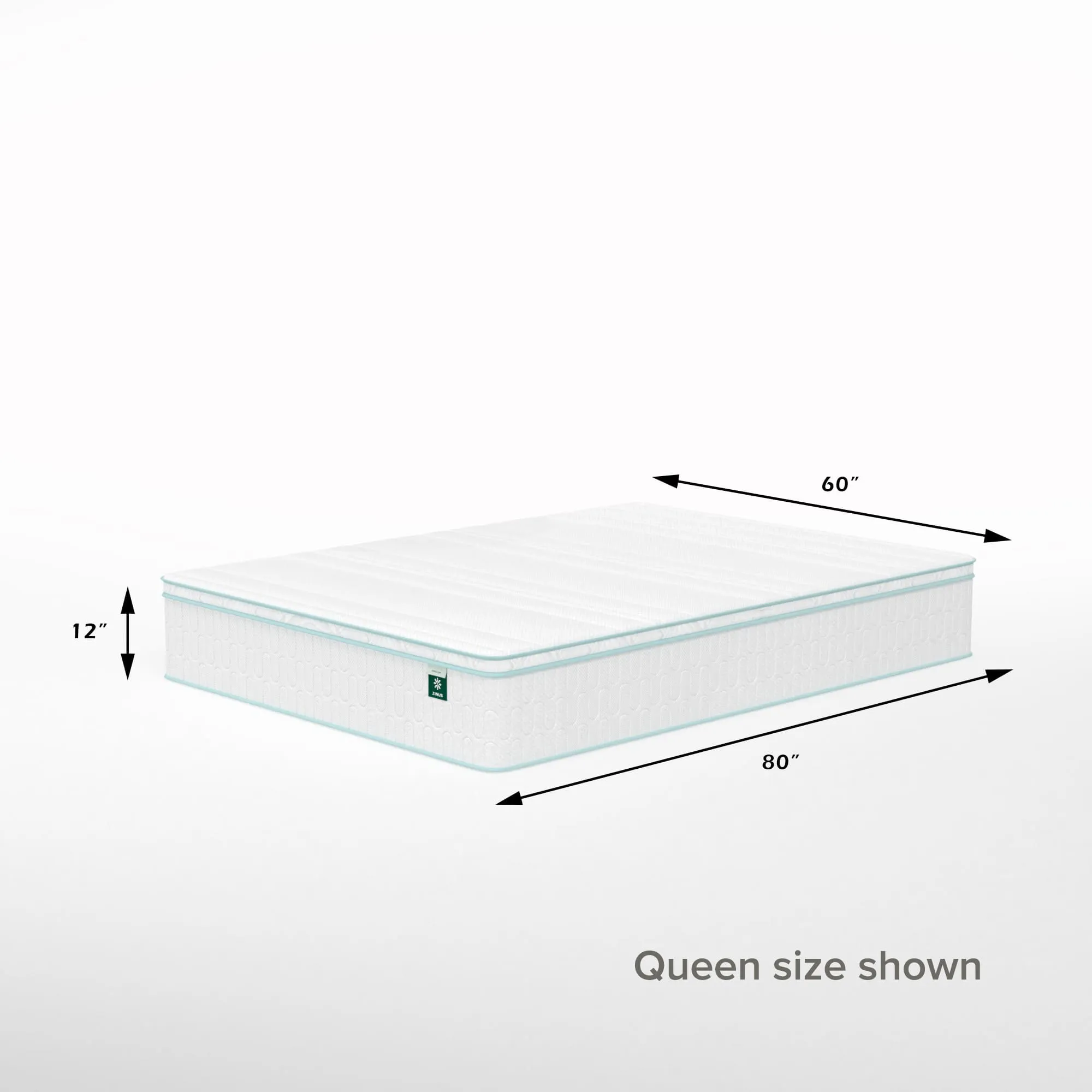 Euro Top Memory Foam Spring Hybrid Twin Mattress