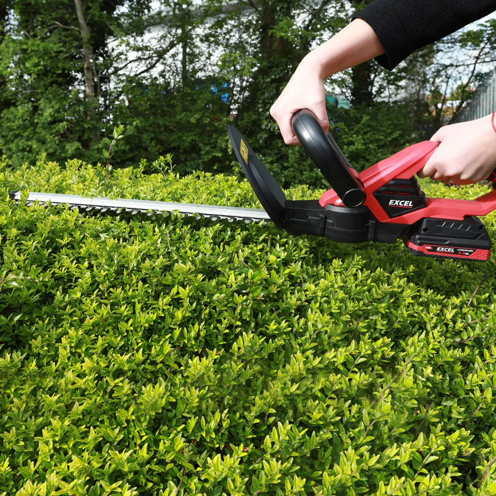 Excel 18V Hedge Trimmer Cutter with 2 x 5.0Ah Battery & Fast Charger EXL5234