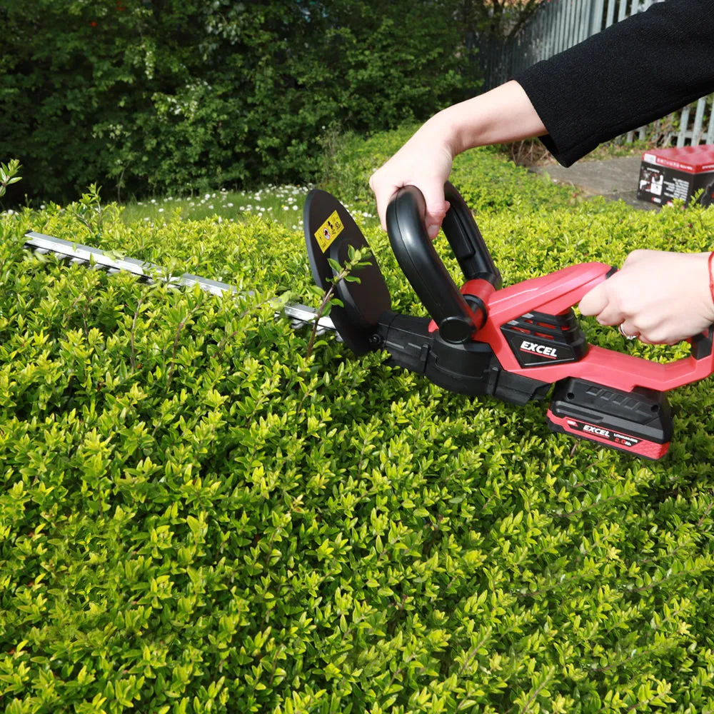 Excel 18V Hedge Trimmer Cutter with 2 x 5.0Ah Battery & Fast Charger EXL5234