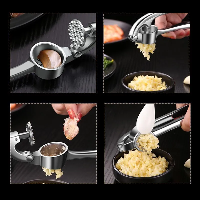 Garlic Crusher with Ergonomic Handle