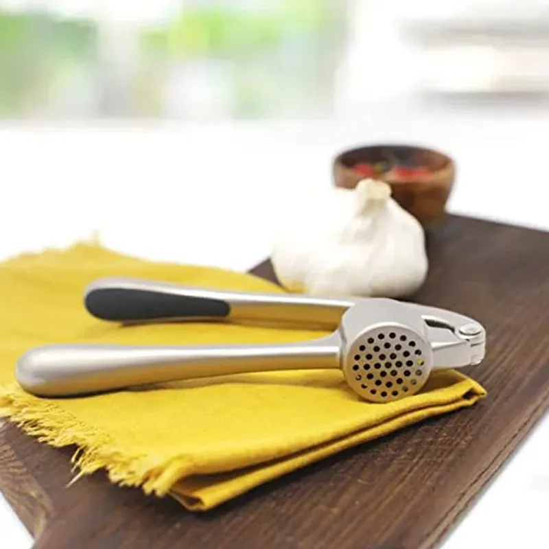 Garlic Crusher with Ergonomic Handle