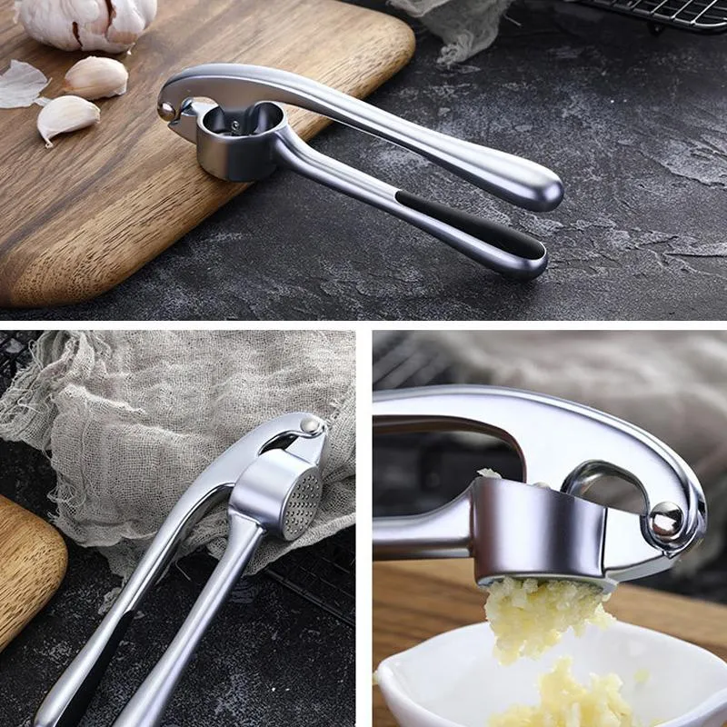 Garlic Crusher with Ergonomic Handle