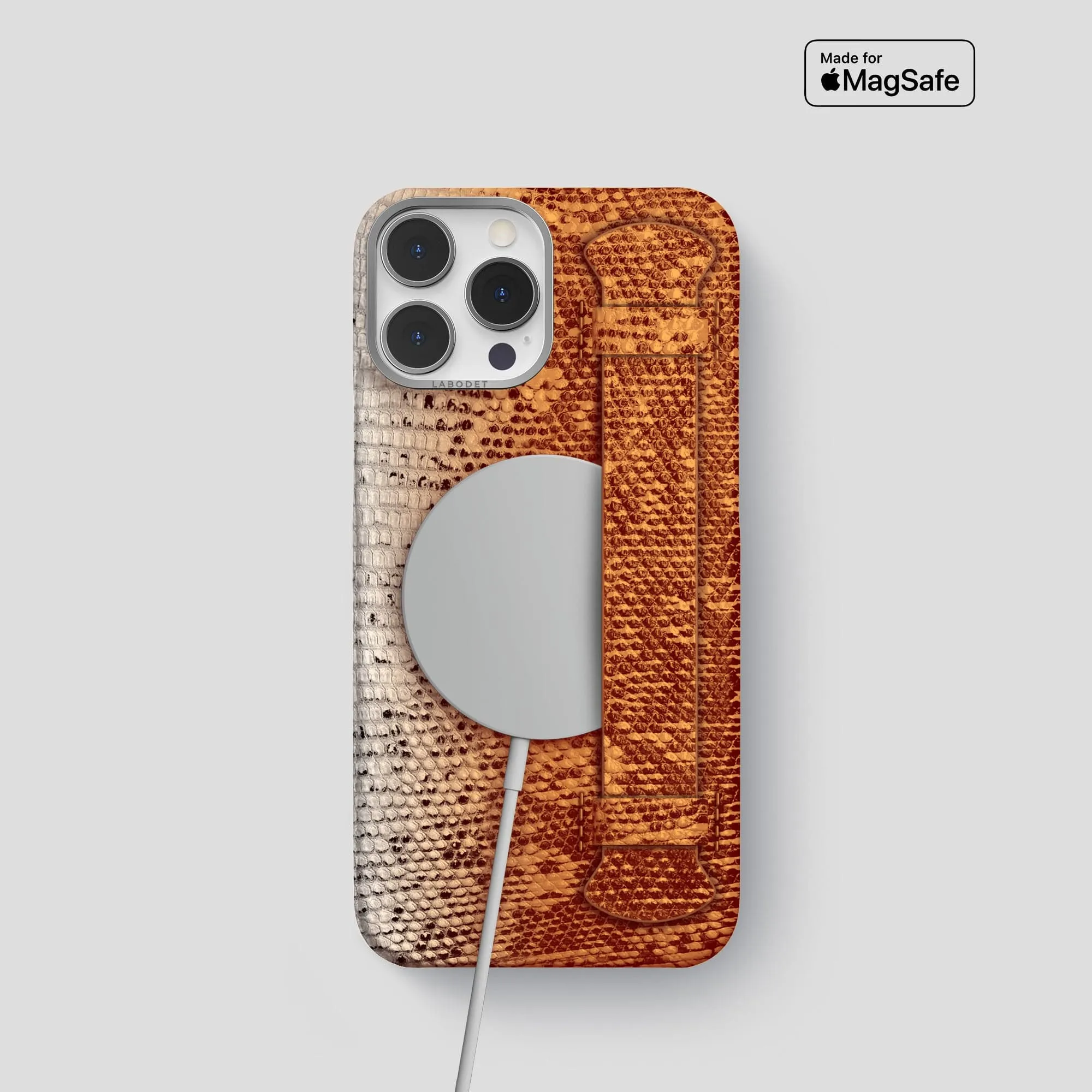 Handle Case For iPhone 15 Pro In Himalayan Lizard