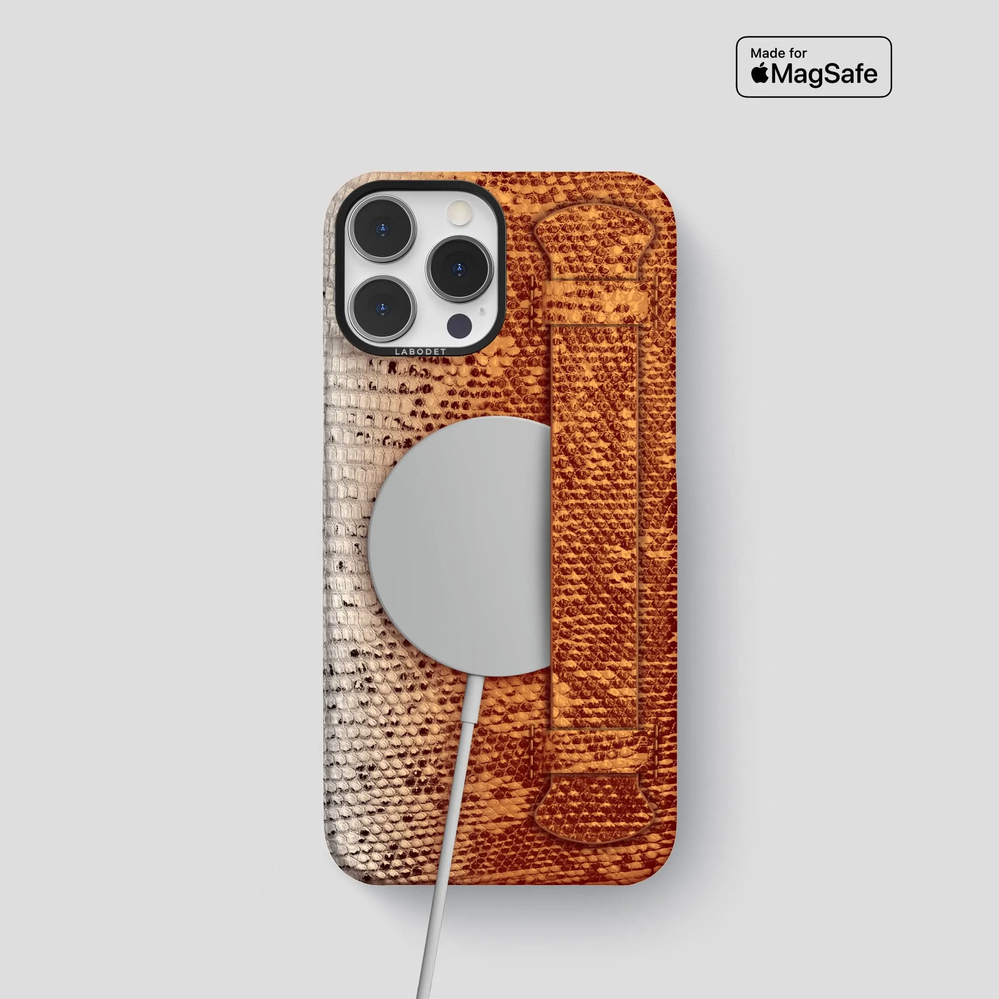 Handle Case For iPhone 15 Pro In Himalayan Lizard