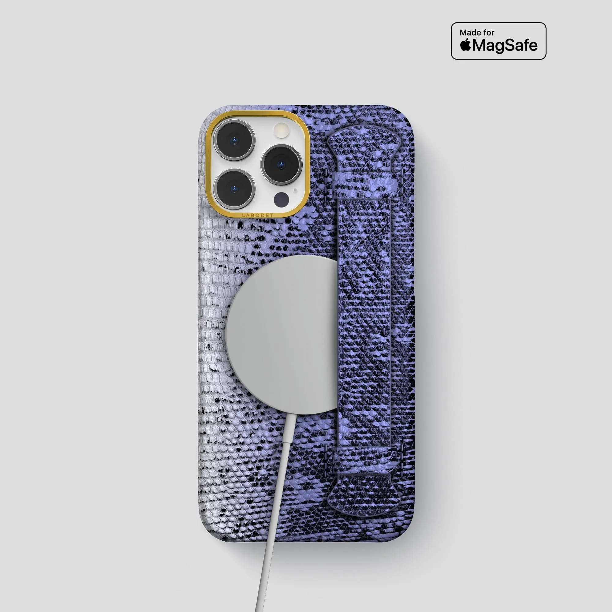 Handle Case For iPhone 15 Pro In Himalayan Lizard