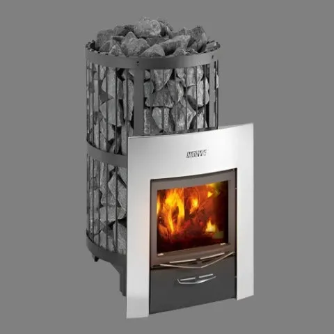 Harvia Legend 240 Duo Wood Burning Sauna Stove/Fireplace Combo