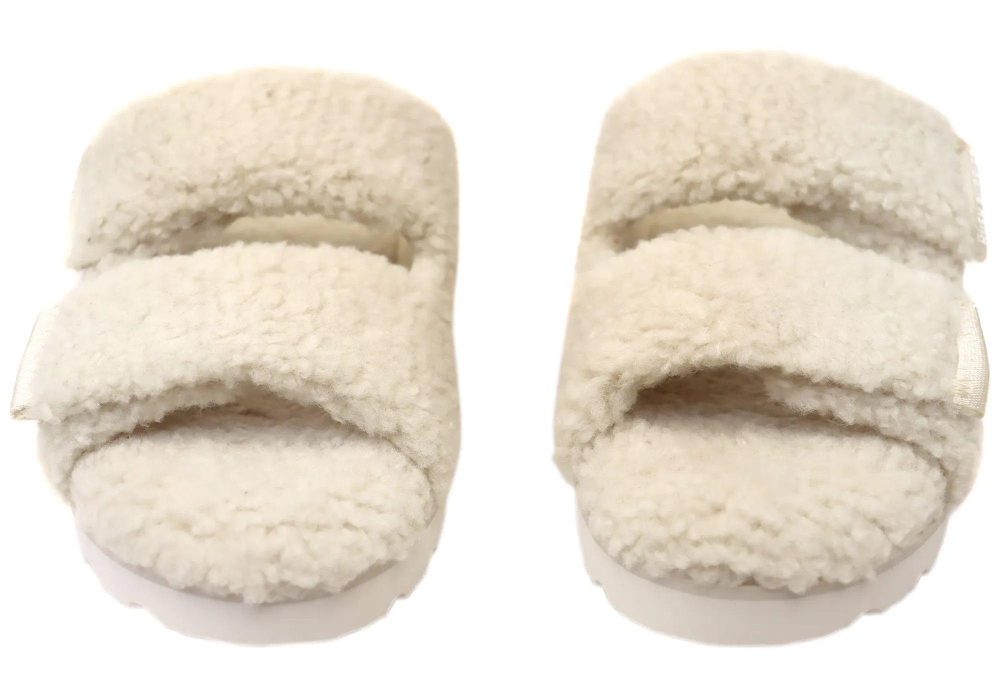 Hush Puppies Fluffy Womens Comfortable Open Toe Slippers