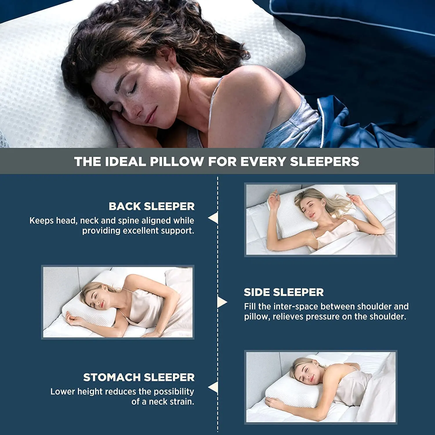 Importikaah Memory Foam Pillow: Supportive Comfort for Restful Sleep