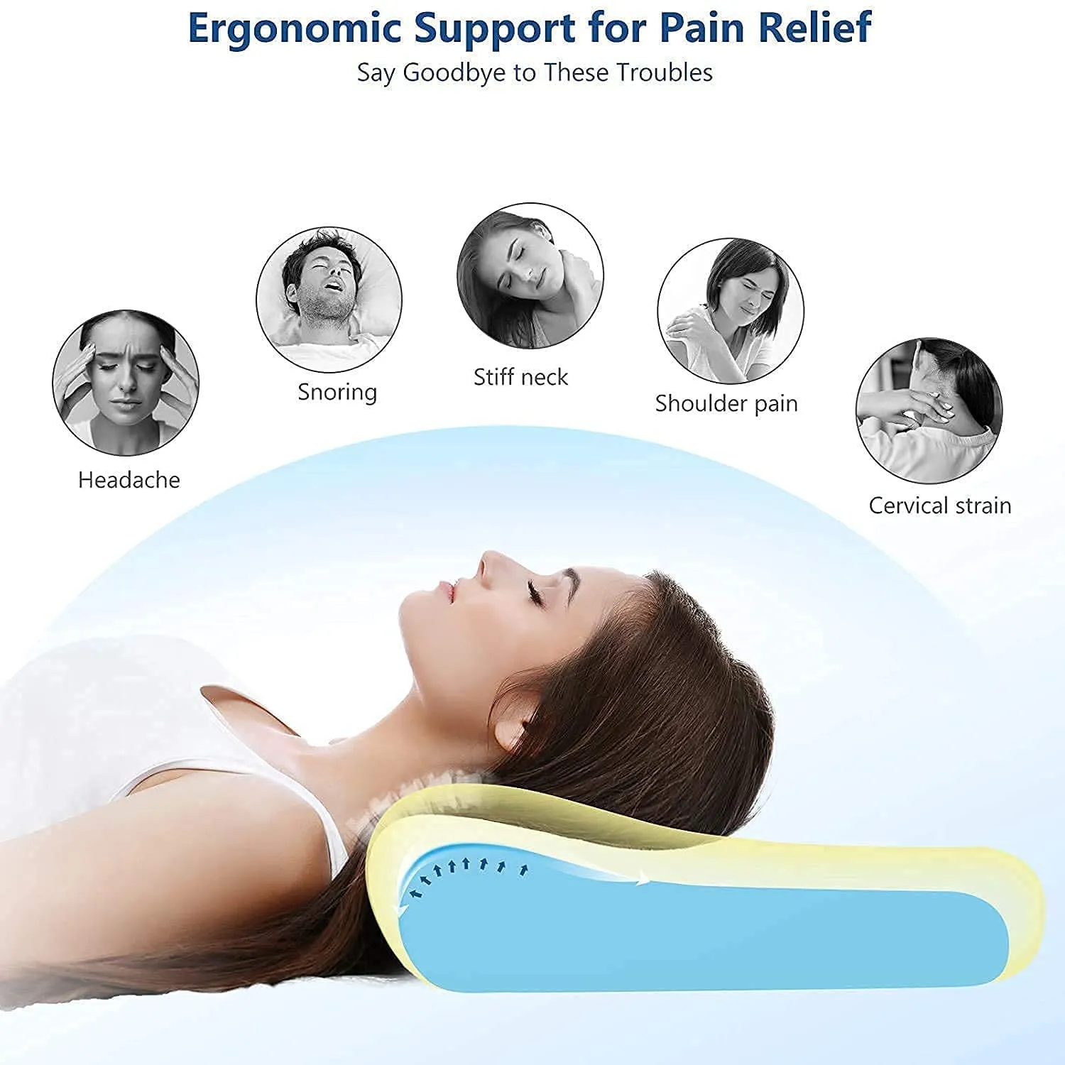 Importikaah Memory Foam Pillow: Supportive Comfort for Restful Sleep