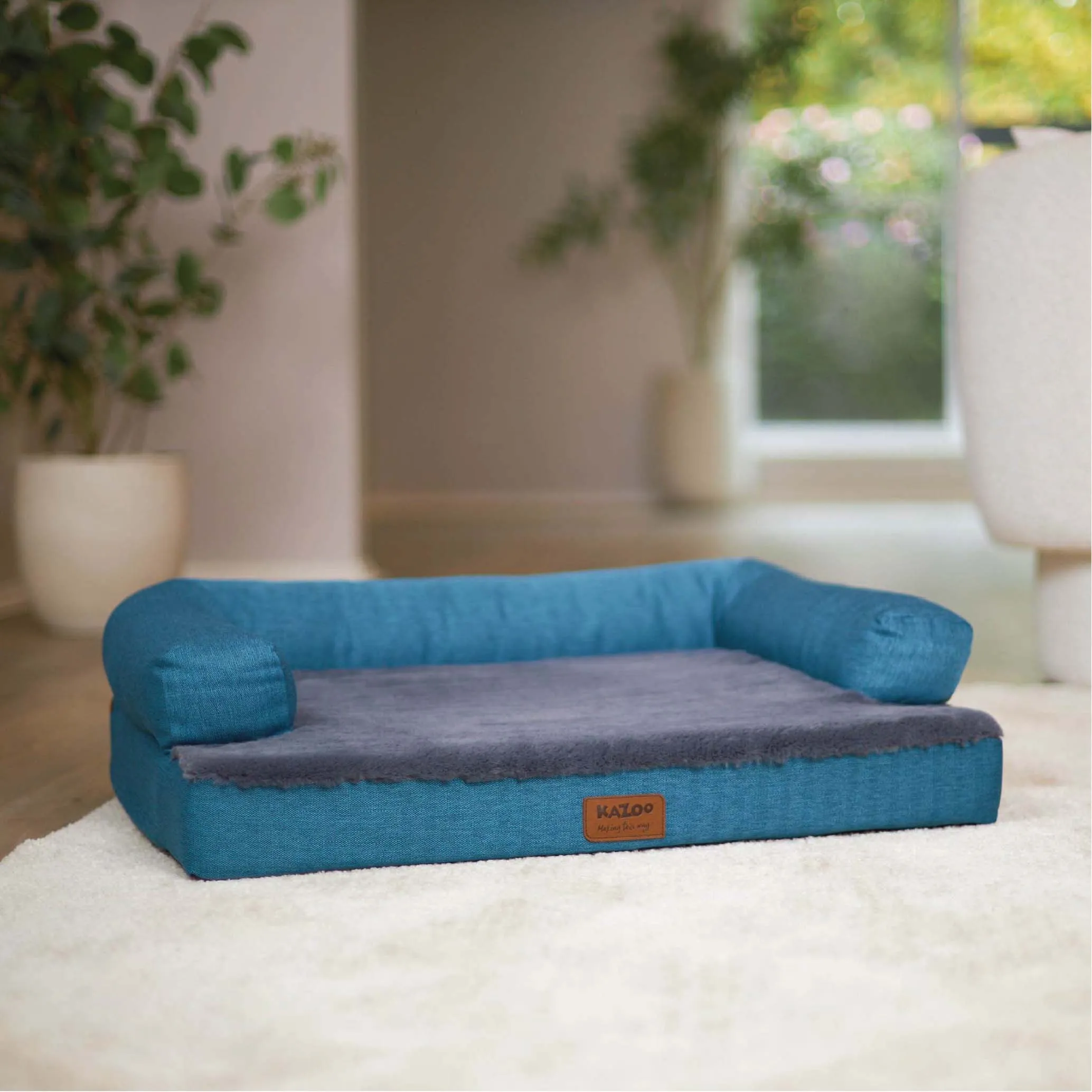 Kazoo Boudoir Large Teal Dog Bed