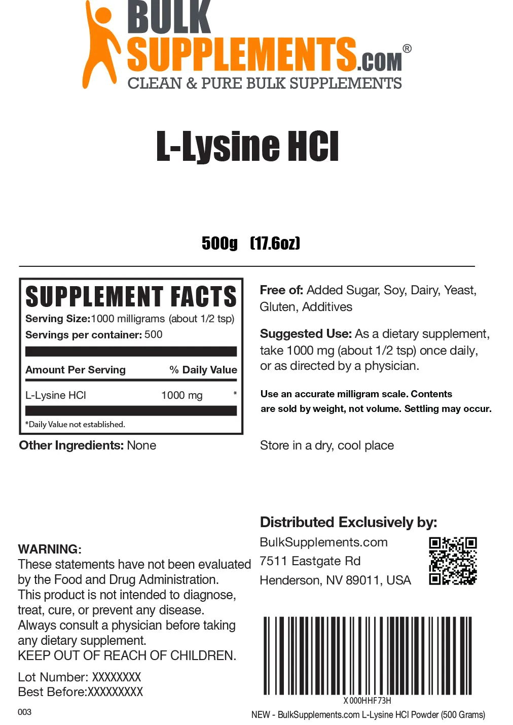 L-Lysine HCl Powder