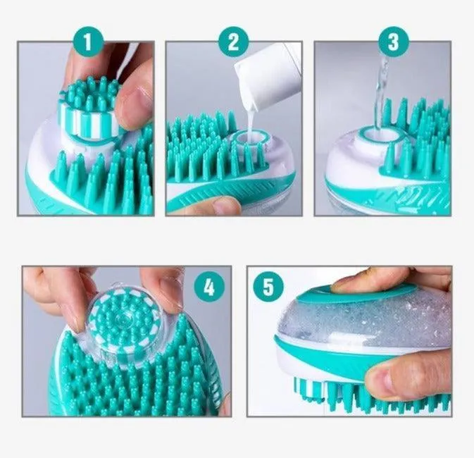 Massaging Shampoo Dispensing Brush