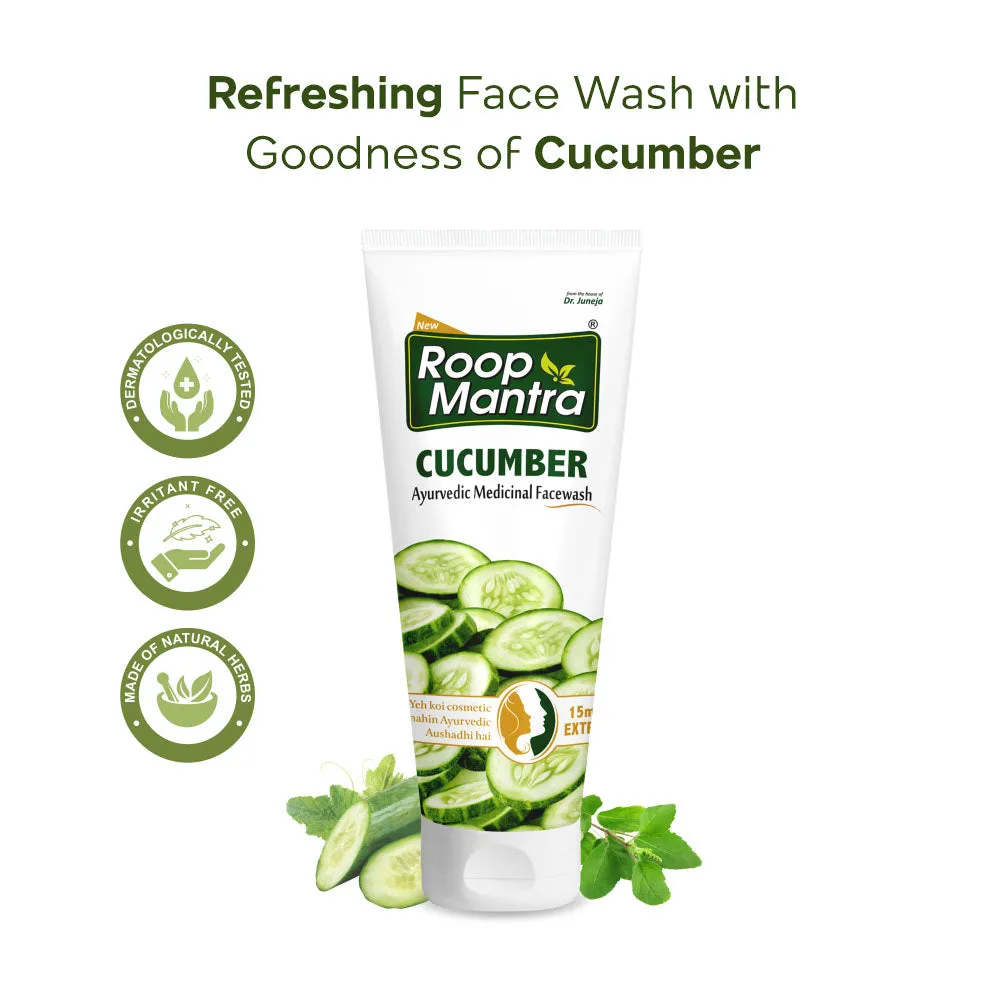 Roop Mantra Ayurvedic Cucumber Face Wash - 115ml