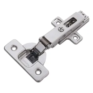 Soft Close Full Overlay Frameless Polished Nickel Cabinet Hinge