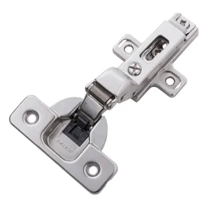 Soft Close Inset Frameless Polished Nickel Cabinet Hinge