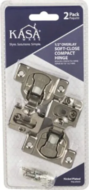 SOFT HINGE STEEL 1/2  2PK