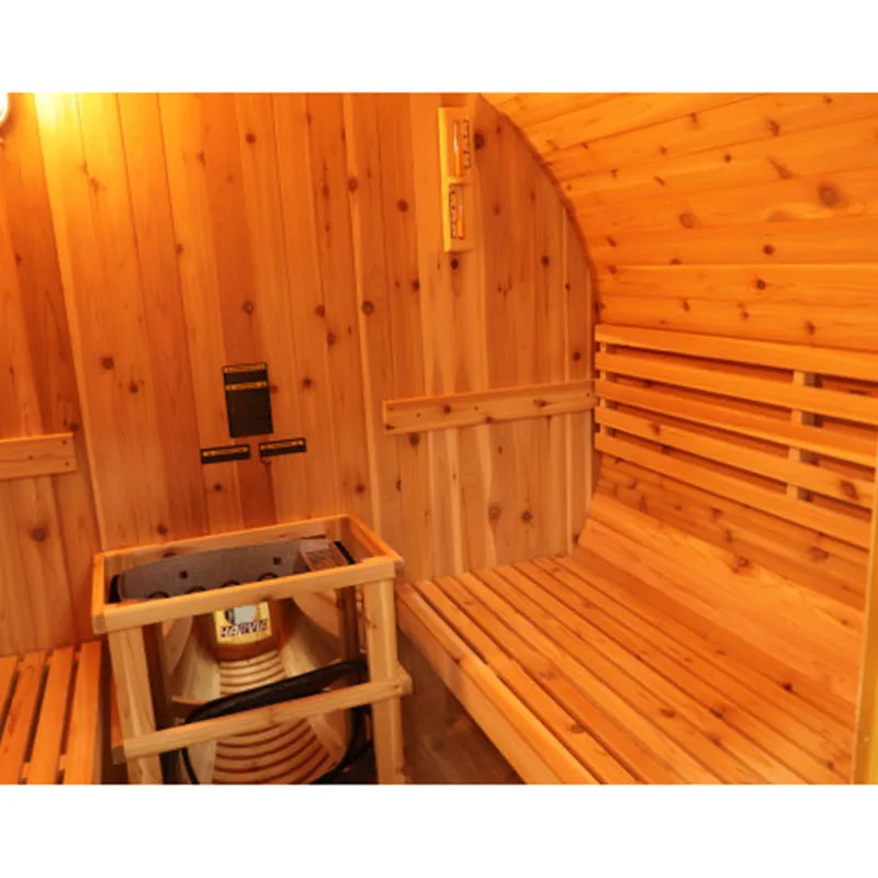 Sunray Oasis 2-4 Person Traditional Canopy Barrel Sauna