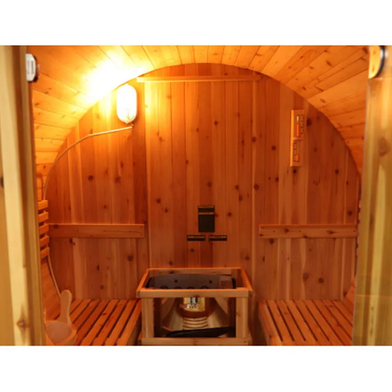 Sunray Oasis 2-4 Person Traditional Canopy Barrel Sauna