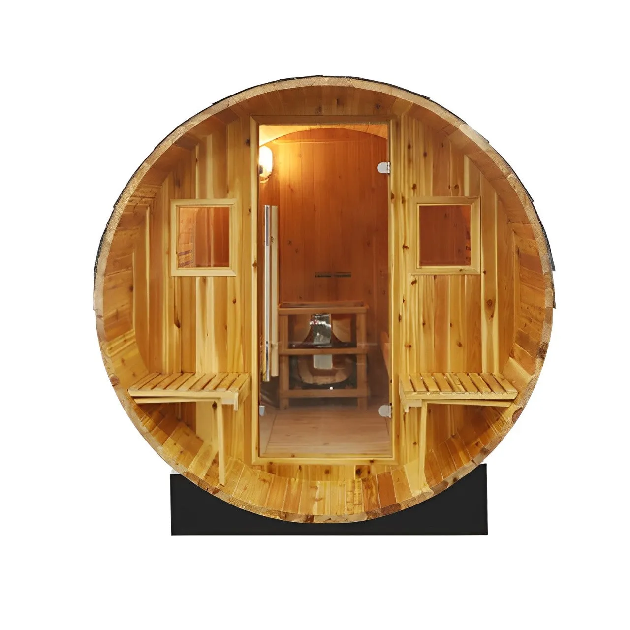 Sunray Oasis 2-4 Person Traditional Canopy Barrel Sauna