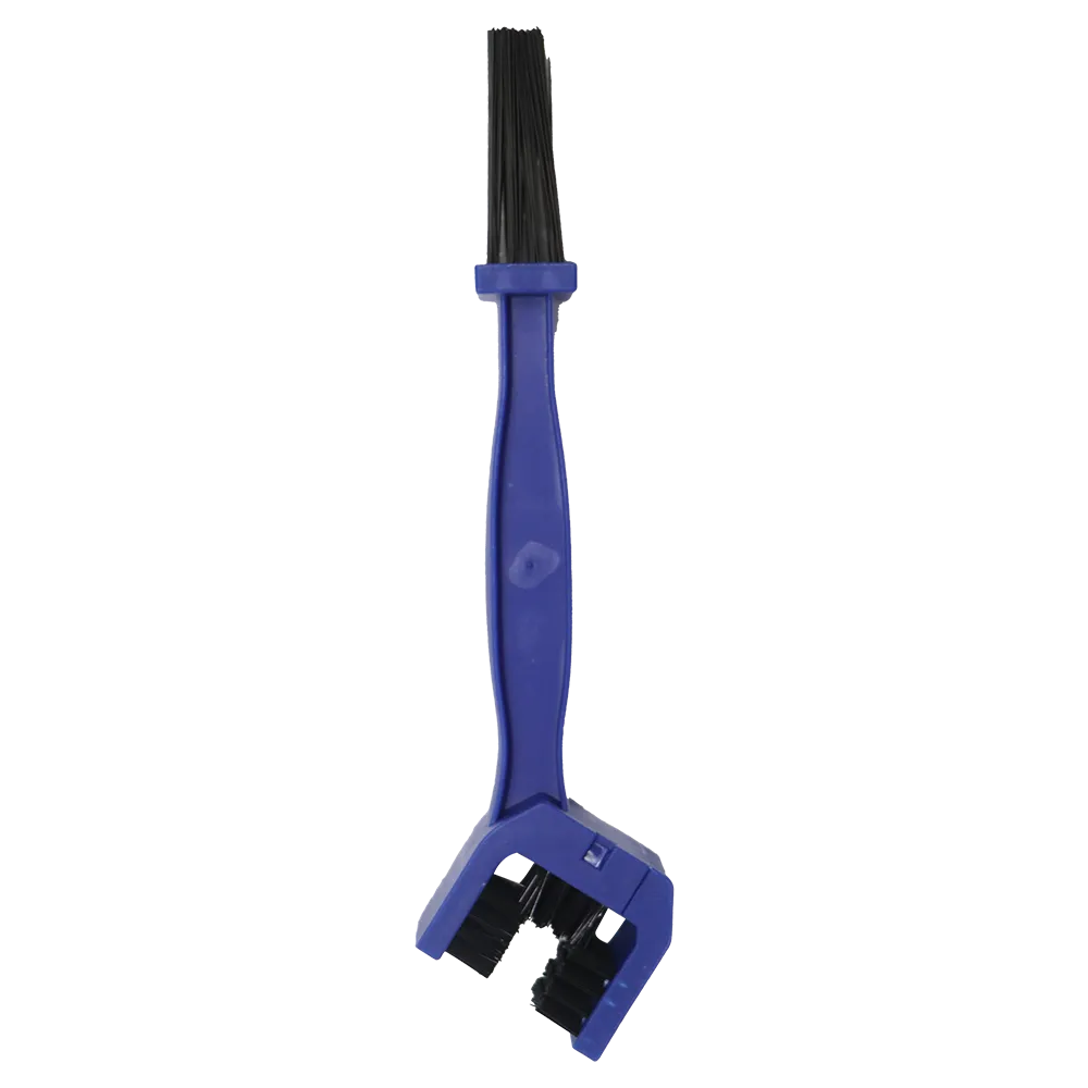 TVS Chain Cleaner Brush - Multi-Function Design with Stiff and Soft Bristles for Thorough Cleaning, Degreasing, and Maintenance, Ergonomic Handle for Comfortable Use and Efficient Dirt Removal