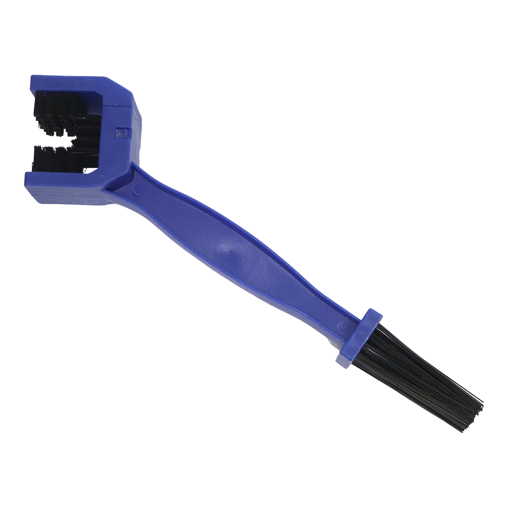 TVS Chain Cleaner Brush - Multi-Function Design with Stiff and Soft Bristles for Thorough Cleaning, Degreasing, and Maintenance, Ergonomic Handle for Comfortable Use and Efficient Dirt Removal