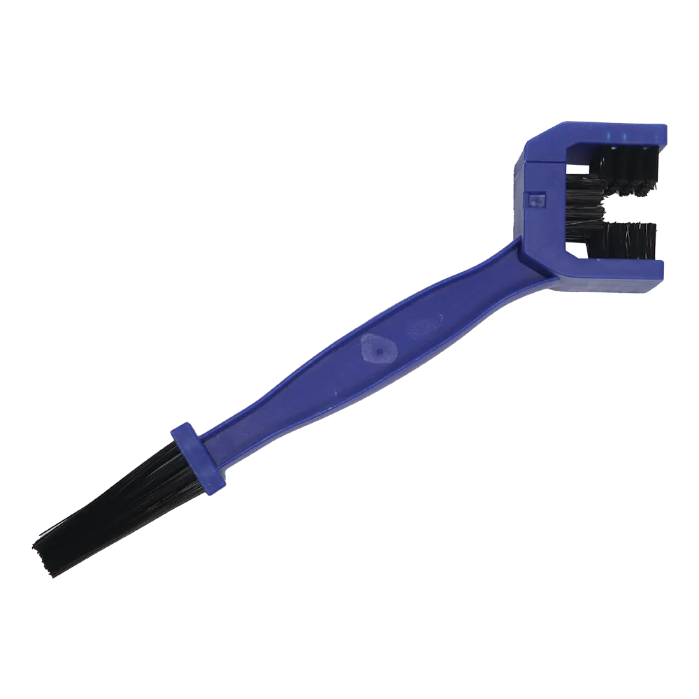 TVS Chain Cleaner Brush - Multi-Function Design with Stiff and Soft Bristles for Thorough Cleaning, Degreasing, and Maintenance, Ergonomic Handle for Comfortable Use and Efficient Dirt Removal