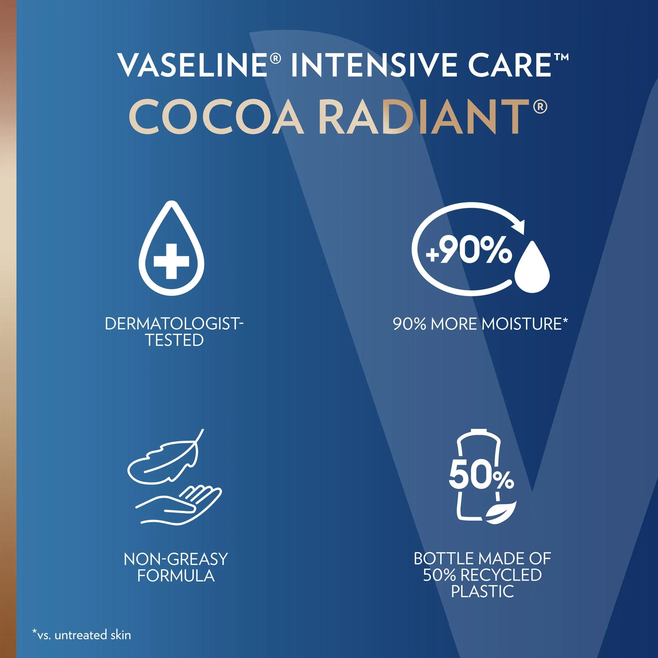 Vaseline Intensive Care Lotion Cocoa Radiant 20.3 Ounce Pump (600ml) - 30521013442