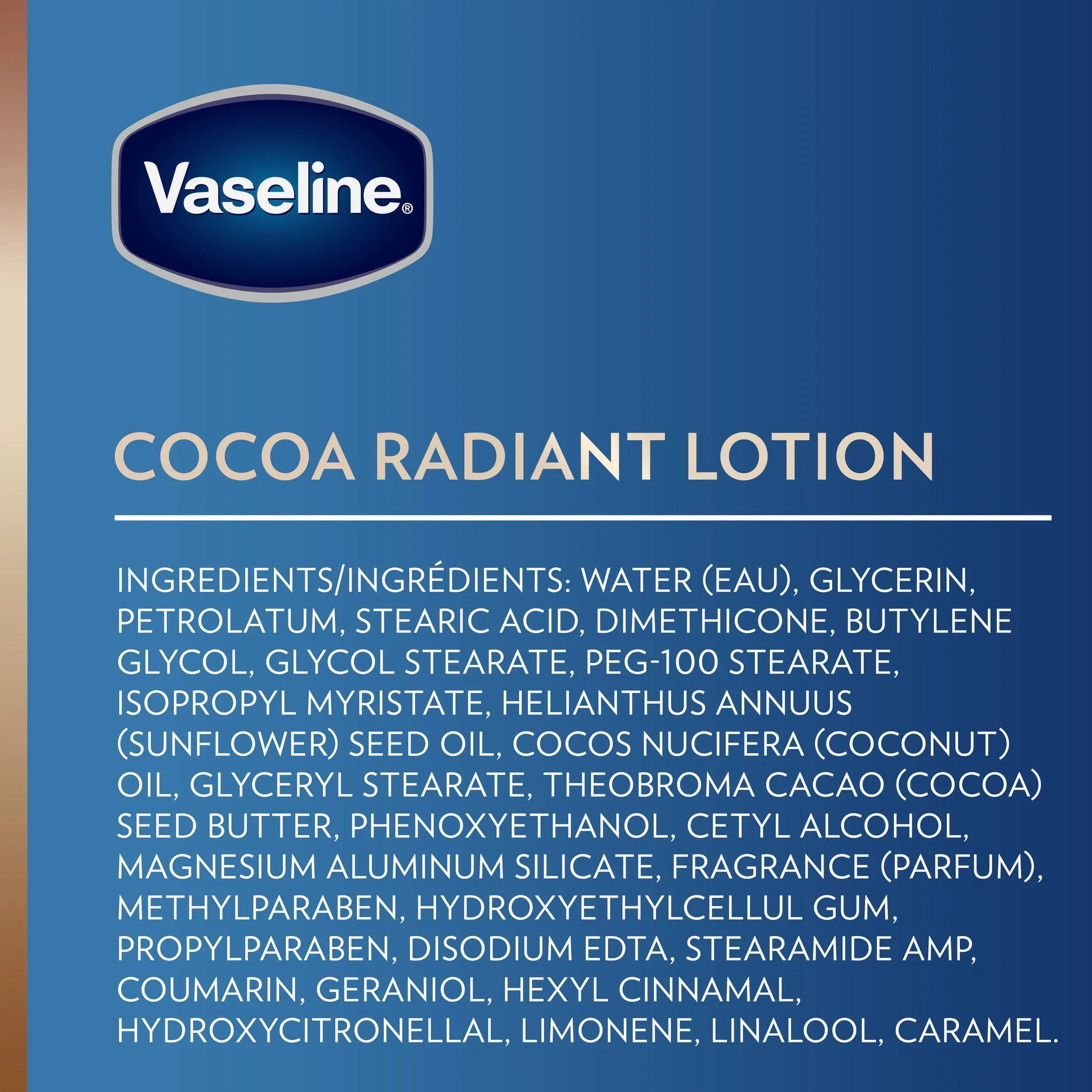 Vaseline Intensive Care Lotion Cocoa Radiant 20.3 Ounce Pump (600ml) - 30521013442