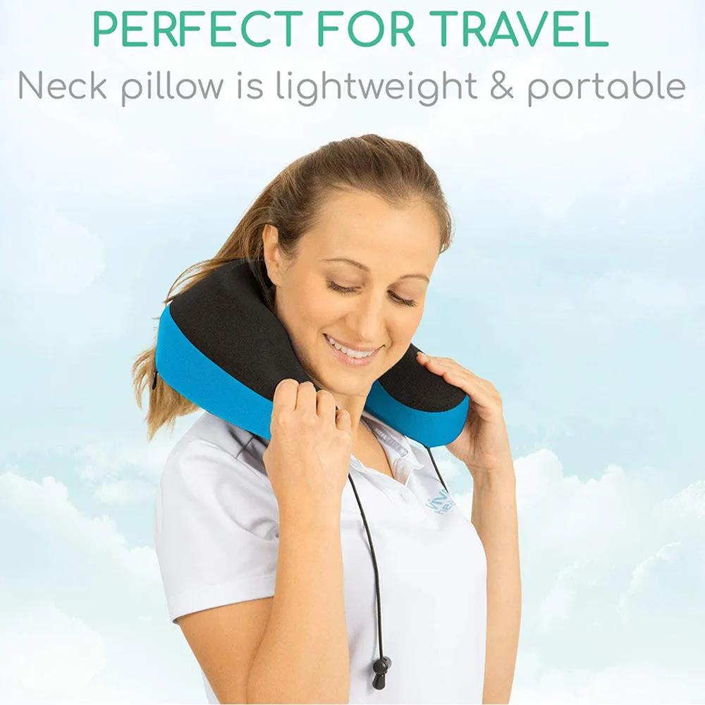 Vive Health Xtra-Comfort Memory Foam Neck Travel Pillow