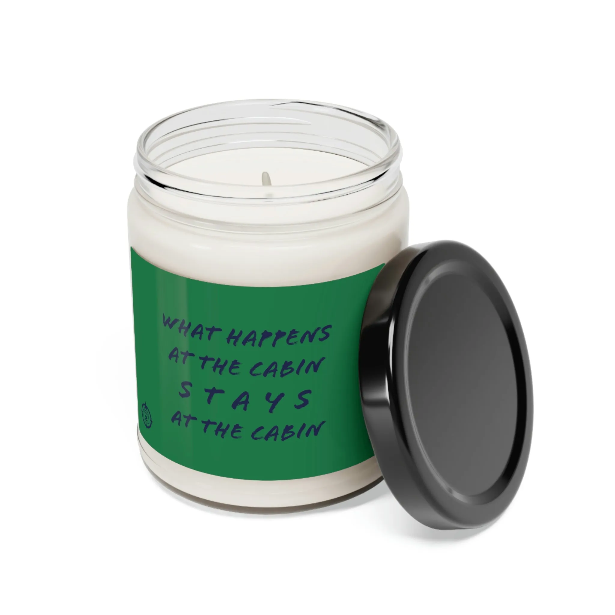 What Happens At The Cabin - Green - Scented Soy Candle, 9oz