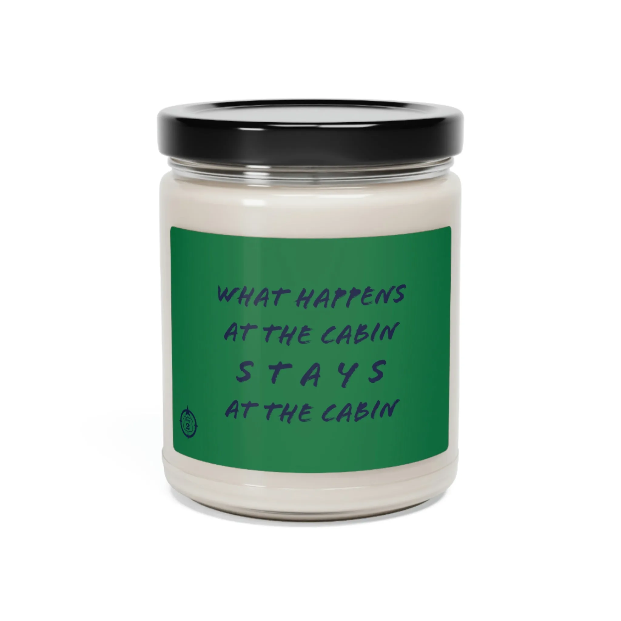 What Happens At The Cabin - Green - Scented Soy Candle, 9oz